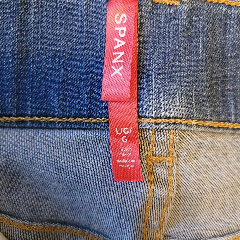 SPANX Seamed Front Wide Leg Vintage Indigo Jeans